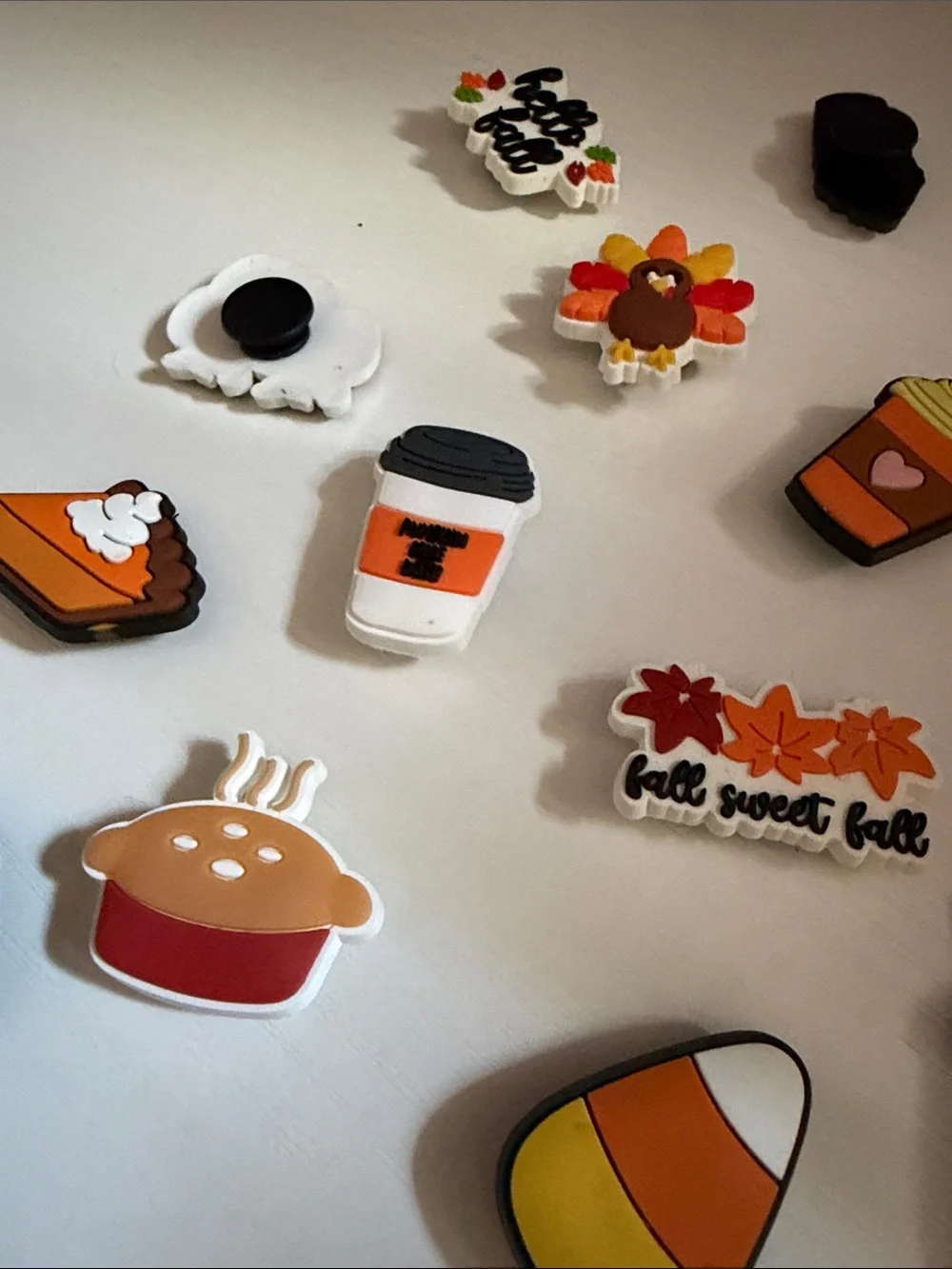 Autumn Pumpkin & Treats Croc Charms